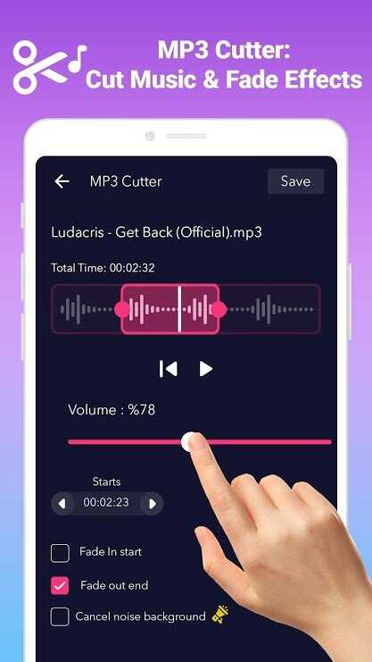 AudioApp: MP3 Cutter, Ringtone Maker, Audio Editor v2.3.7 (Pro) Apk