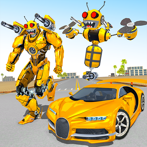 Bee Robot Car Transformation v1.29 (Mod Apk)