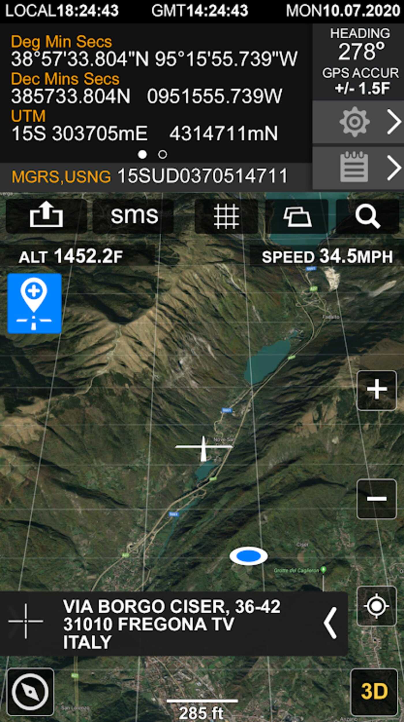 GPS Location Info, SMS Coordinates, Compass + v2.7 (Premium) APK