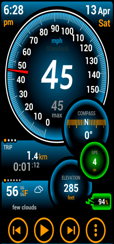 Ulysse Speedometer Pro v1.9.91 (Paid/Patched) Apk