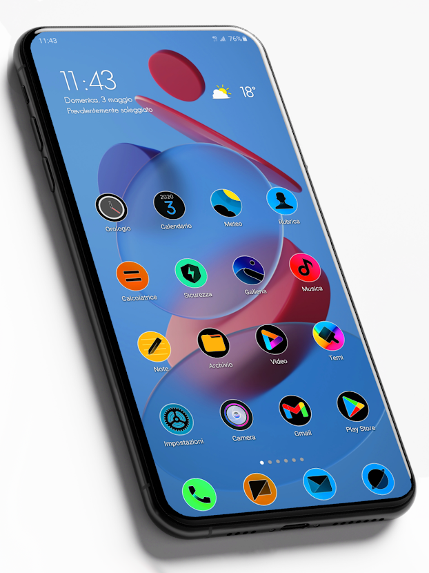 MIUl 12 Circle Fluo Icon Pack v2.1.6 (Patched) APK