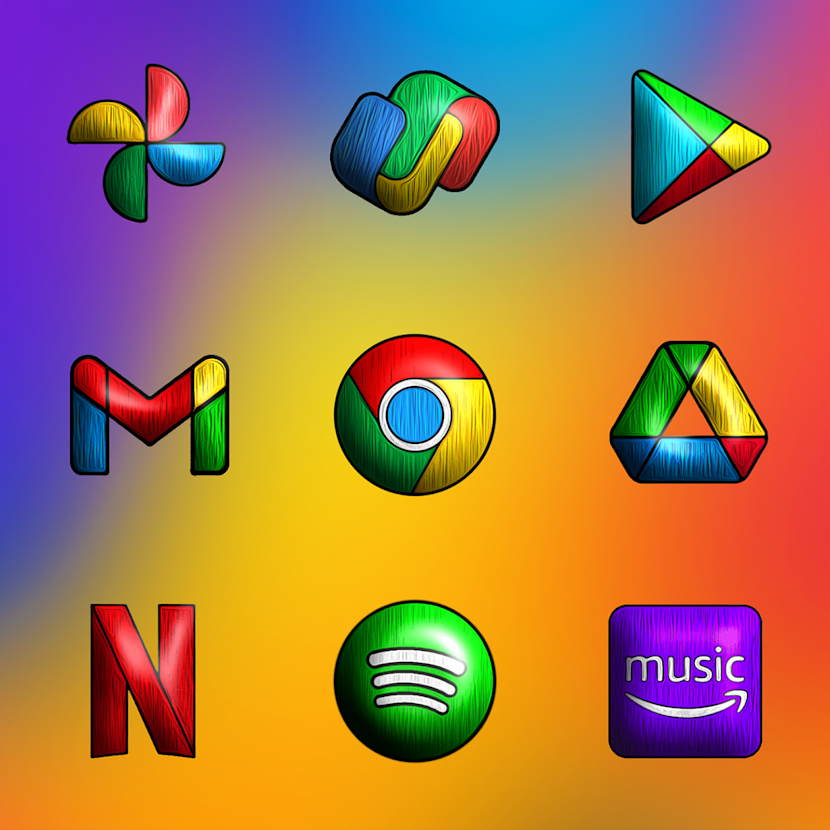Painting 3D Icon Pack v2.1.1 (Patched) APK