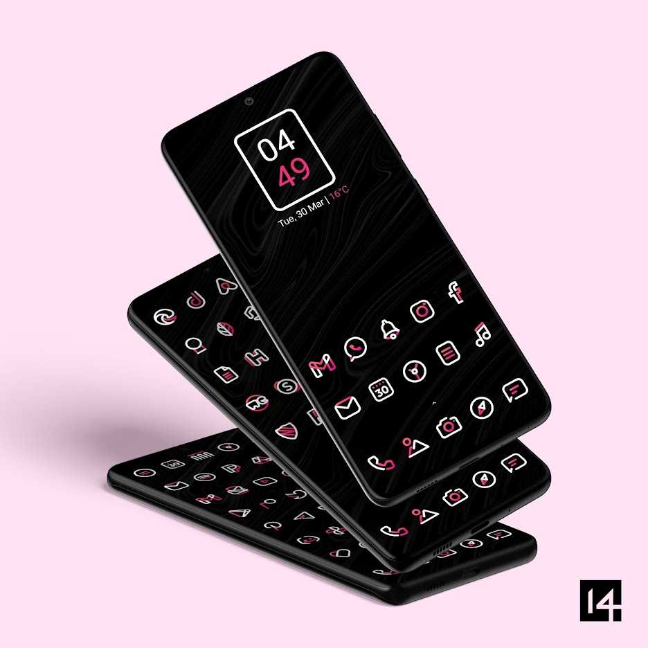 Aline Pink icon packs v1.1.0 (Patched) APK