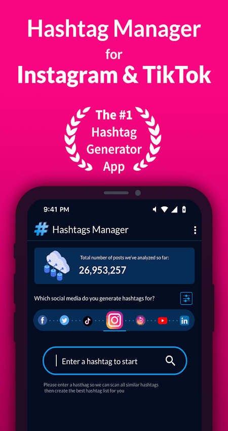 Hashtags Manager for Followers v1.1.7 (Pro Mod) APK