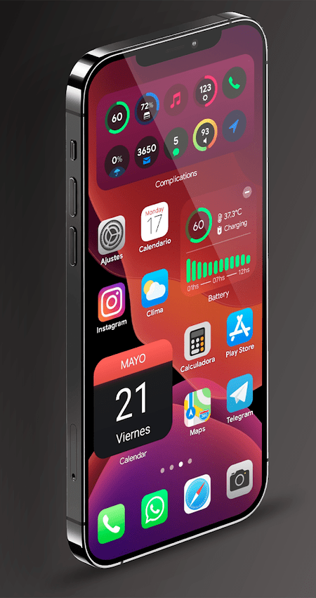 iOS Projekt for kwgt v1.1 (Paid) APK