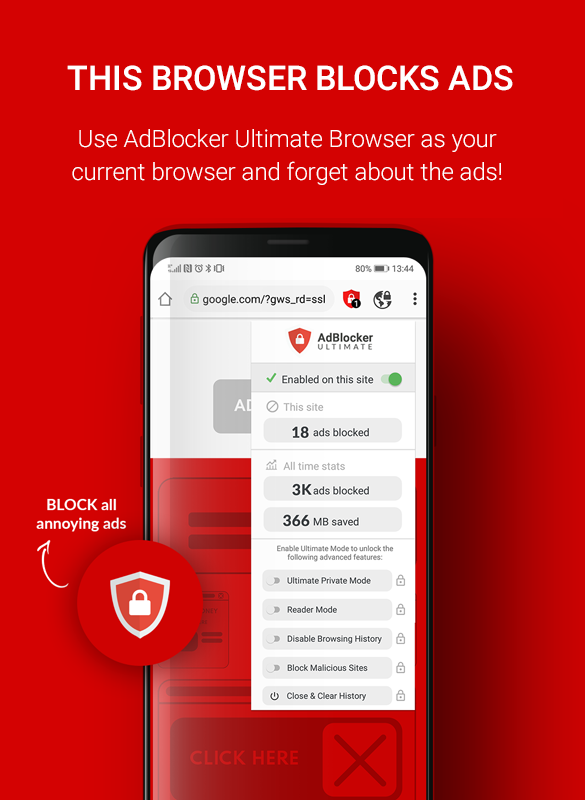 AdBlocker Ultimate Browser v1.1073 Unlocked Mod APK