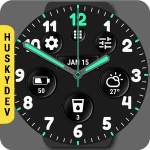 Analog Watch Face by HuskyDEV v1.01 (Mod) (Phone) APK