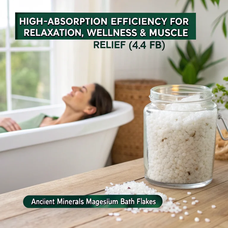 Ancient Minerals Magnesium Bath Flakes - Bathing Alternative to Epsom Salt - Soak in Natural Salts - High-Absorption Efficiency for Relaxation, Wellness & Muscle Relief (4 .4 lb)